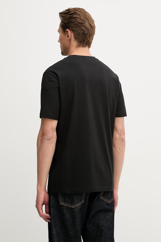 BOSS Green t-shirt męski z bawełną Shirt 2 2-pack czarny 50559230