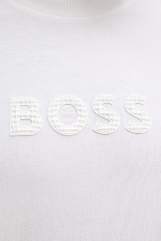 BOSS Green t-shirt męski bawełniany 50559361 beżowy