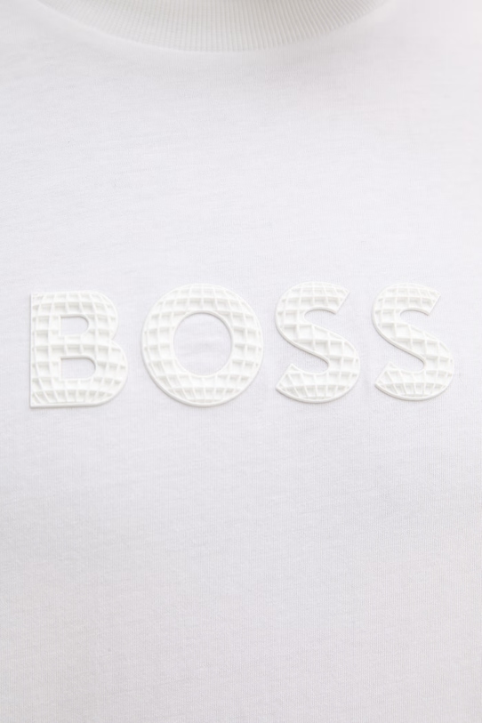 BOSS Green t-shirt męski bawełniany 50559361 beżowy