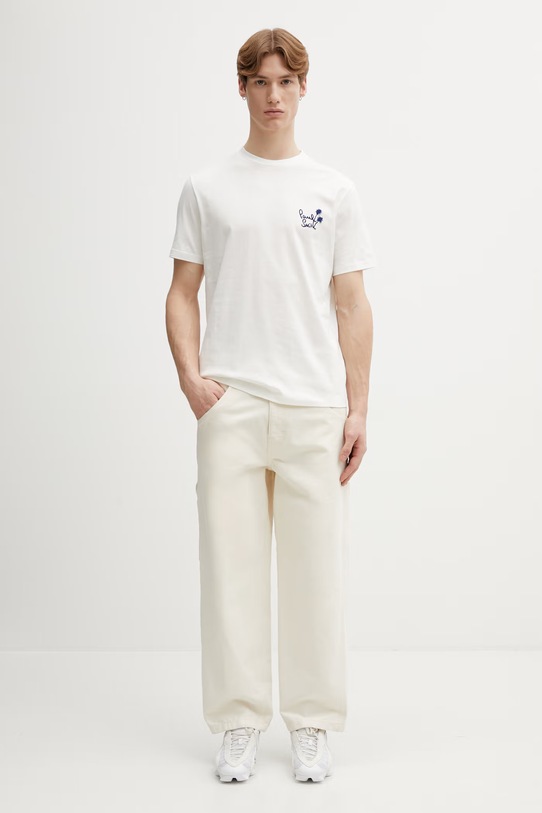 Paul Smith t-shirt bawełniany FLOCK PRINT M1R.919T.VP5460 biały