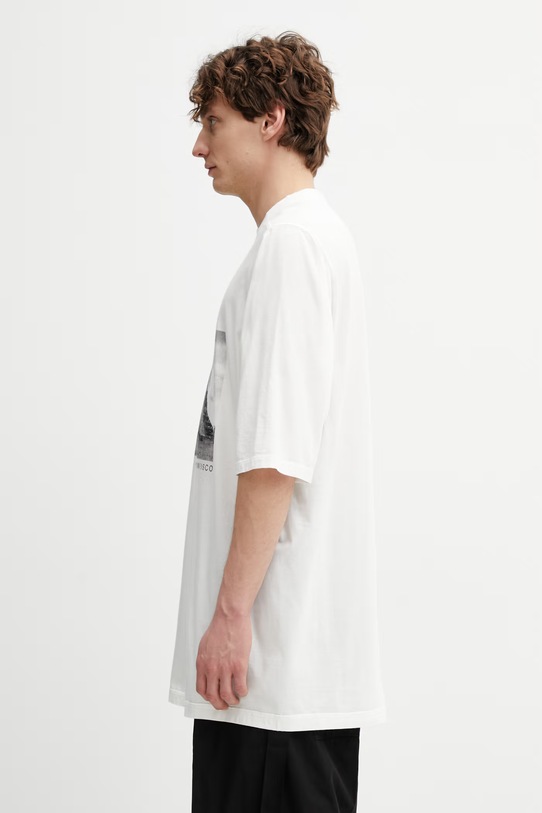 Rick Owens DRKSHDW Jumbo t-shirt bawełniany męski DU01F4274.RNEP2 beżowy SS26