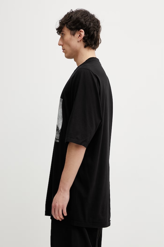 Rick Owens DRKSHDW Jumbo t-shirt bawełniany męski DU01F4274.RNEP2 czarny SS26