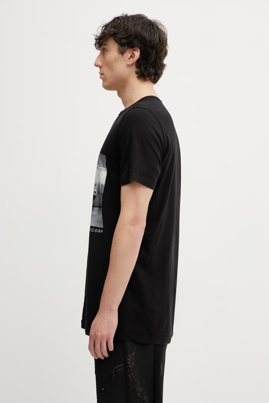 Rick Owens DRKSHDW Level t-shirt bawełniany męski DU01F4250.RNEP4P czarny SS26