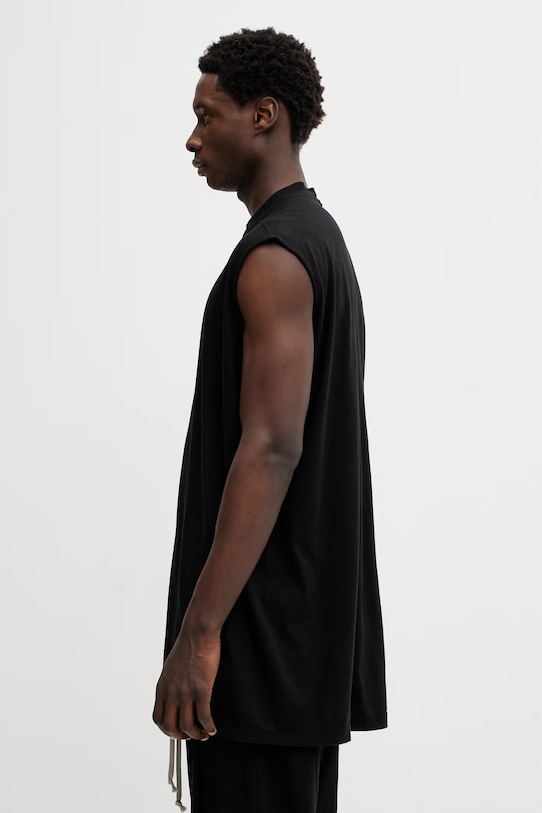 Rick Owens DRKSHDW t-shirt bawełniany Tarp DU01F4158.RN czarny SS26