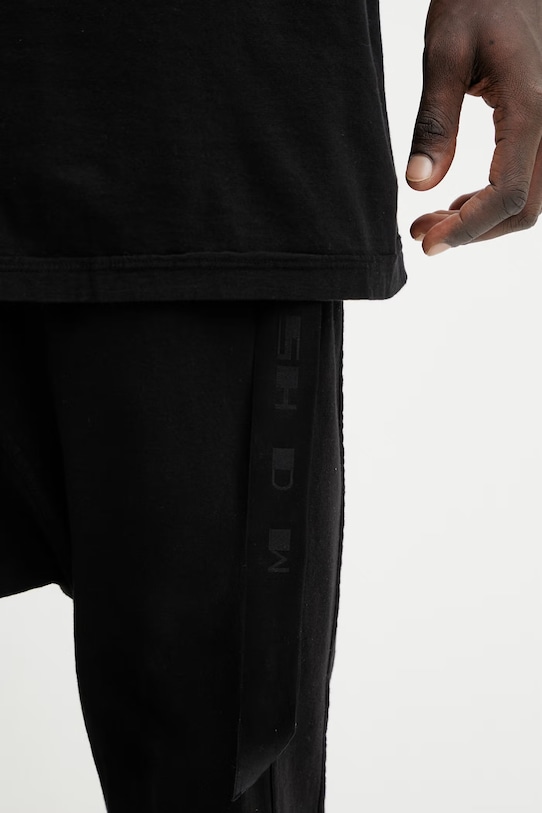 Rick Owens DRKSHDW t-shirt bawełniany Tarp czarny DU01F4158.RN