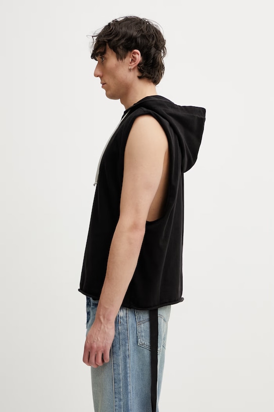 Rick Owens DRKSHDW top bawełniany męski DU01F4165.RIGP czarny SS26