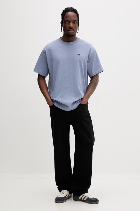Vans t-shirt basic męski bawełniany VN000P1PFOI1 niebieski SS26