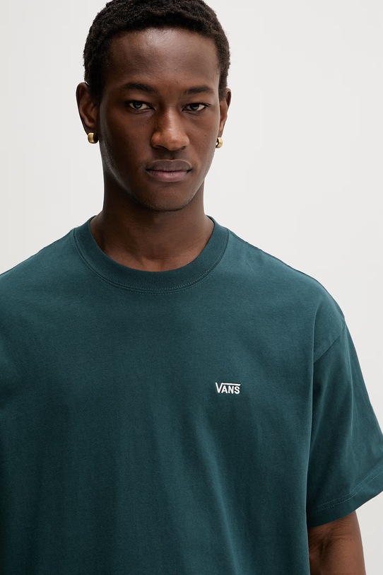 Vans t-shirt damski bawełniany zielony VN000P1PFRJ1