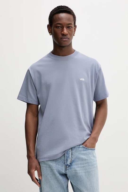 Vans t-shirt męski bawełniany niebieski VN000R9XFOI1