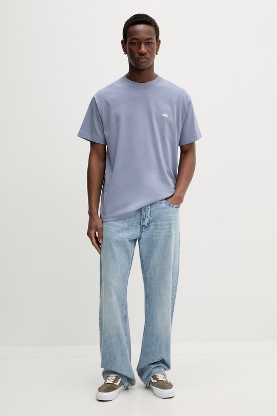 Vans t-shirt męski bawełniany VN000R9XFOI1 niebieski SS26