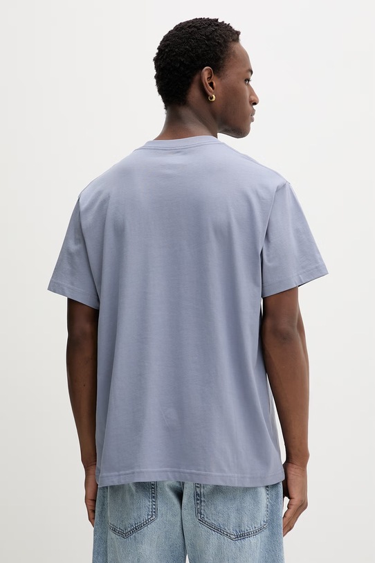 Odzież Vans t-shirt męski bawełniany VN000R9XFOI1 niebieski