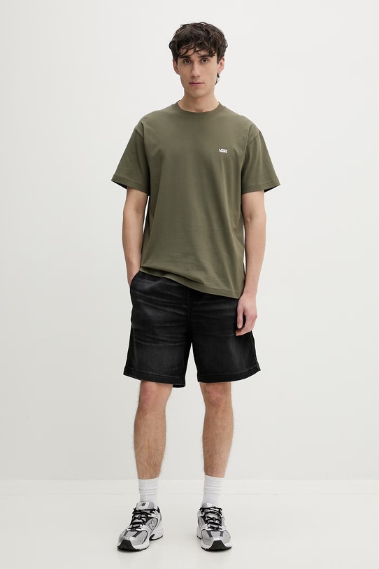 Vans t-shirt męski bawełniany VN000R9XFR11 zielony SS26