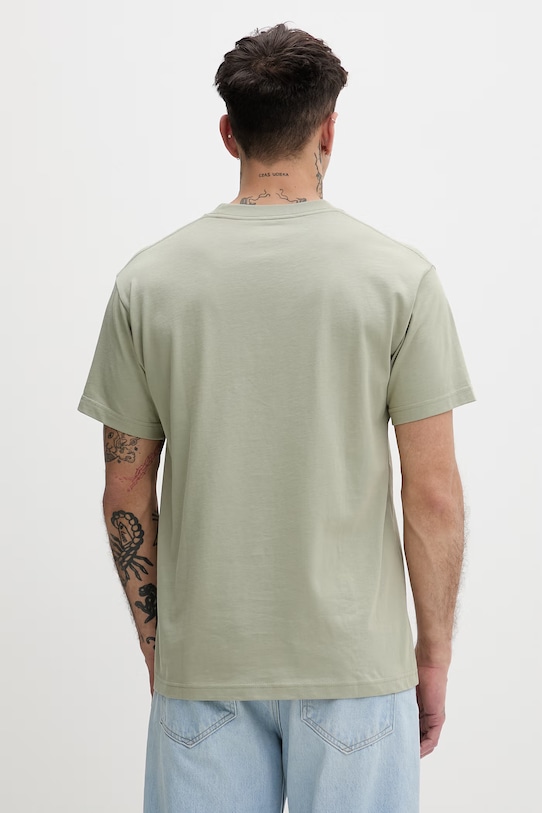 Odzież Vans t-shirt męski bawełniany VN000R9XFSG1 zielony