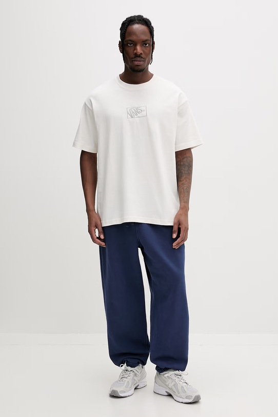 Vans t-shirt basic męski bawełniany VN000RAPC9F1 beżowy SS26