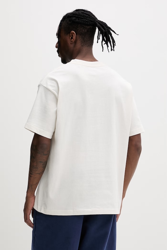 Odzież Vans t-shirt basic męski bawełniany VN000RAPC9F1 beżowy