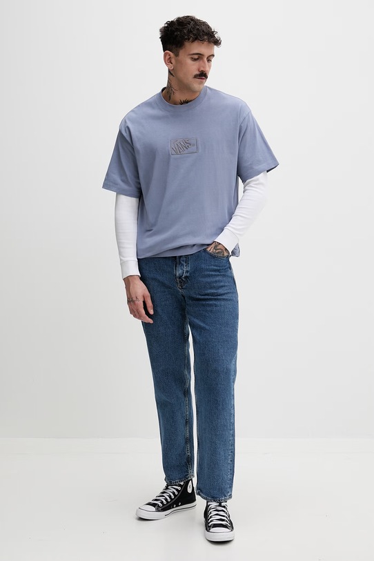 Vans t-shirt męski bawełniany VN000RAPFOI1 niebieski SS26