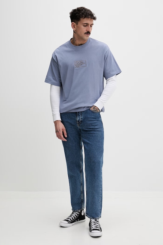 Vans t-shirt męski bawełniany VN000RAPFOI1 niebieski SS26