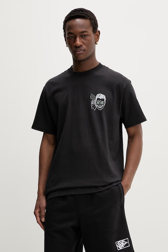 Odzież Vans t-shirt męski bawełniany VN000TQDBLK1 czarny