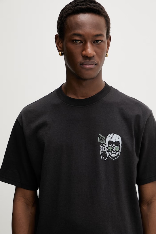 Vans t-shirt męski bawełniany czarny VN000TQDBLK1