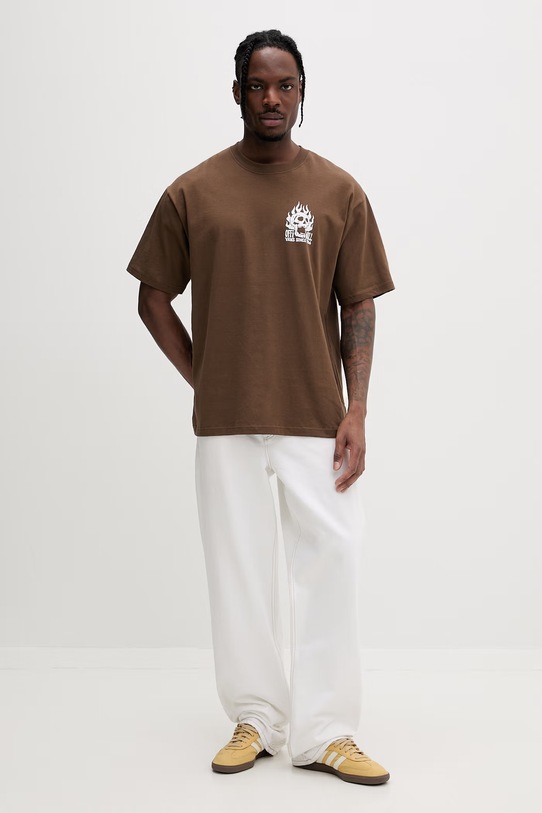 Vans t-shirt basic męski bawełniany VN000VW0FST1 brązowy SS26