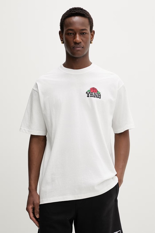 Odzież Vans t-shirt męski bawełniany VN000VW1WHT1 biały