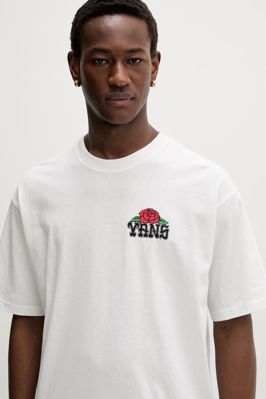 Vans t-shirt męski bawełniany biały VN000VW1WHT1