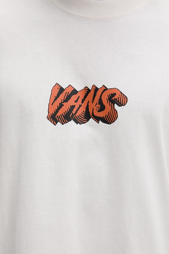 Vans t-shirt damski bawełniany VN000VY1C9F1 beżowy