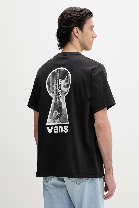 Vans t-shirt męski bawełniany czarny VN000VYFBLK1