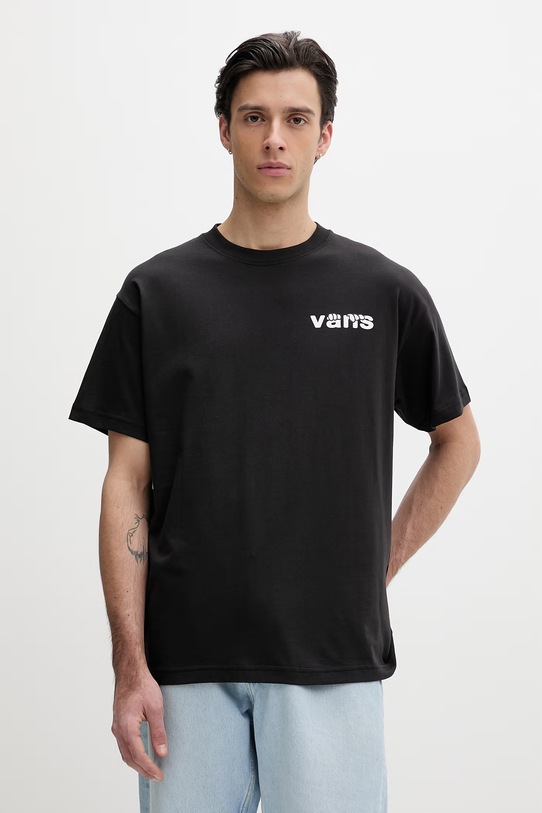 Odzież Vans t-shirt męski bawełniany VN000VYFBLK1 czarny