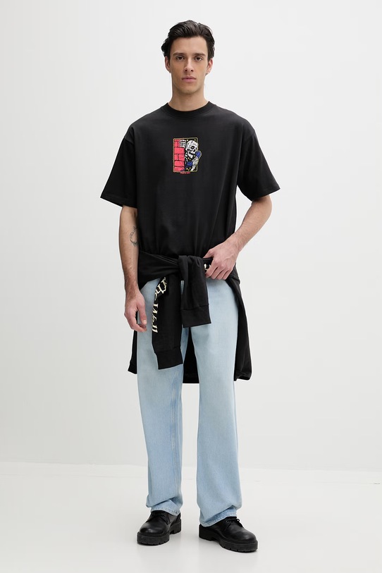 Vans t-shirt męski bawełniany VN000XHSBLK1 czarny SS26