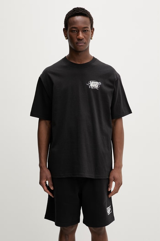 Odzież Vans t-shirt męski bawełniany VN000XHTBLK1 czarny