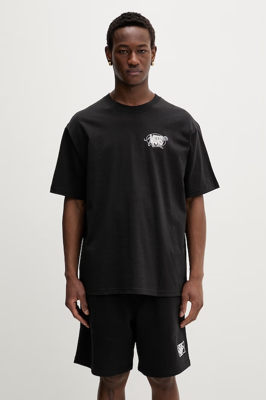 Odzież Vans t-shirt męski bawełniany VN000XHTBLK1 czarny