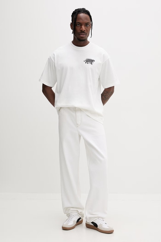 Vans t-shirt basic męski bawełniany VN000XHTWHT1 biały SS26
