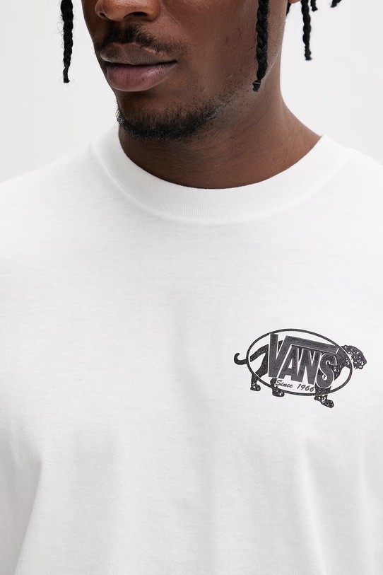 Vans t-shirt basic męski bawełniany VN000XHTWHT1 biały
