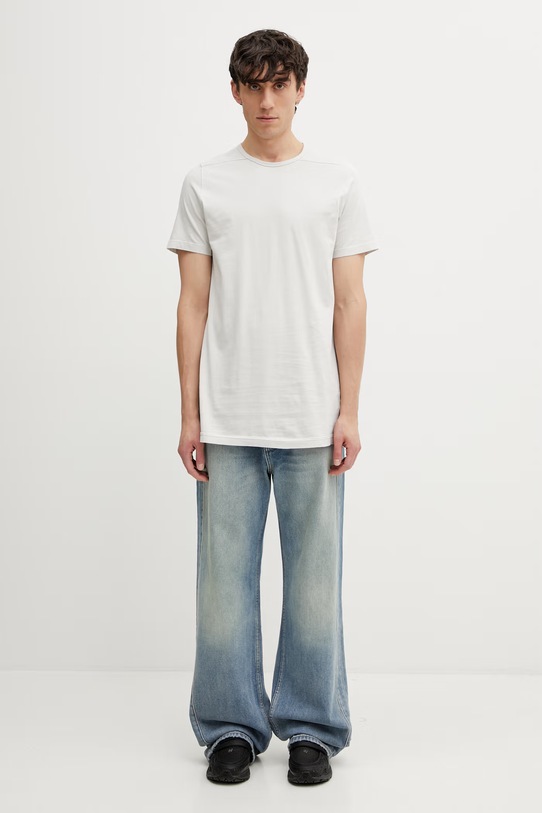 Rick Owens DRKSHDW Level t-shirt bawełniany męski DU01F4250.RNP beżowy
