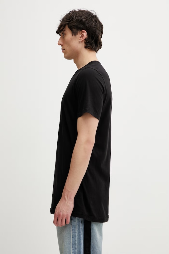 Rick Owens DRKSHDW Level t-shirt bawełniany męski DU01F4250.RNP czarny SS26