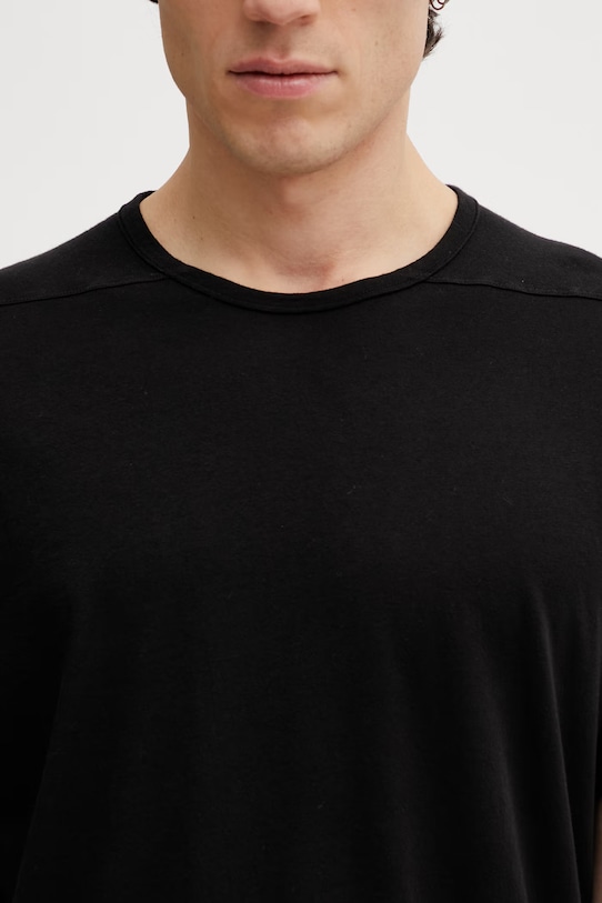 Rick Owens DRKSHDW Level t-shirt bawełniany męski czarny DU01F4250.RNP
