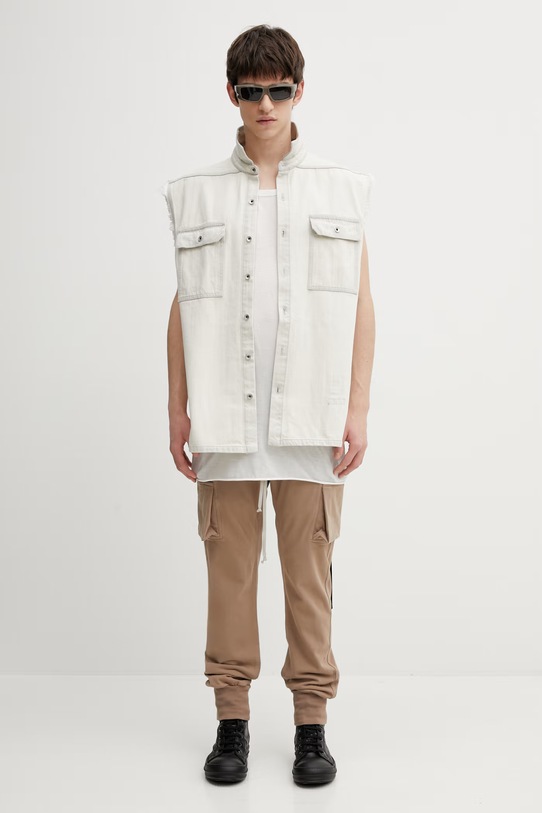 Rick Owens DRKSHDW kamizelka jeansowa Tommy Jumbo DU01F4764.DMW