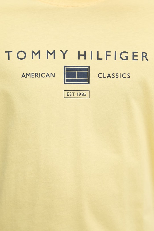 Tommy Hilfiger tričko pánske bavlnené MW0MW42365 žltá