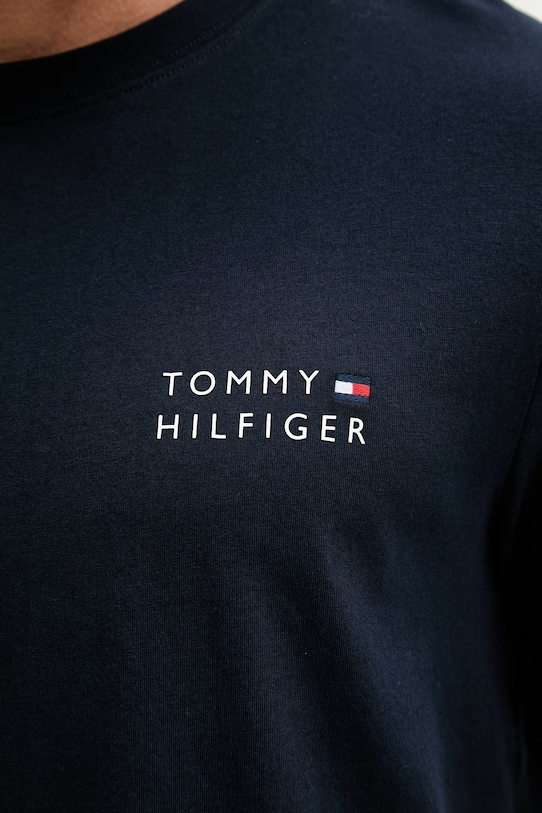 Tommy Hilfiger tričko pánské bavlněné MW0MW42370 námořnická modř