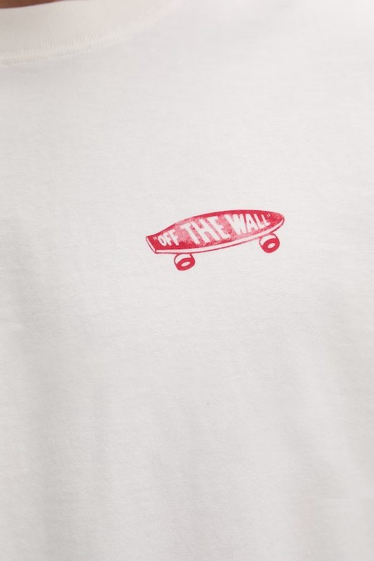 Vans t-shirt męski bawełniany Premium LX Full Deck SS VN000T6VC9F1 beżowy