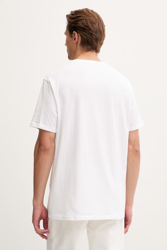 Odzież Converse T-shirt męski bawełniany CVM6T087 biały