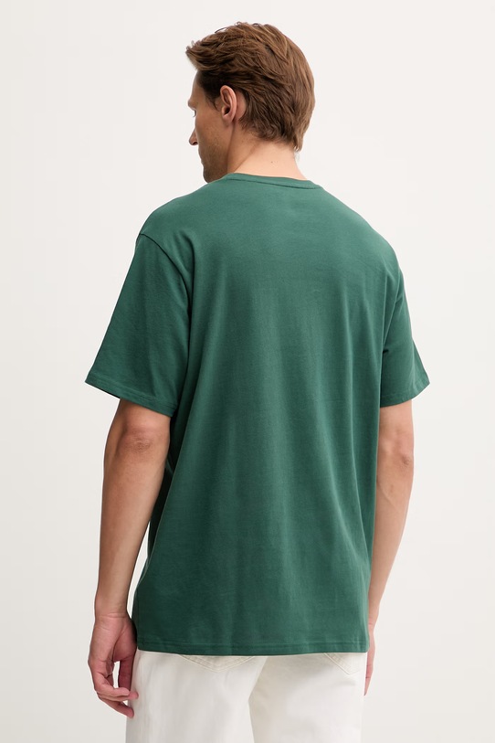 Odzież Converse T-shirt męski bawełniany CVM6T087 zielony