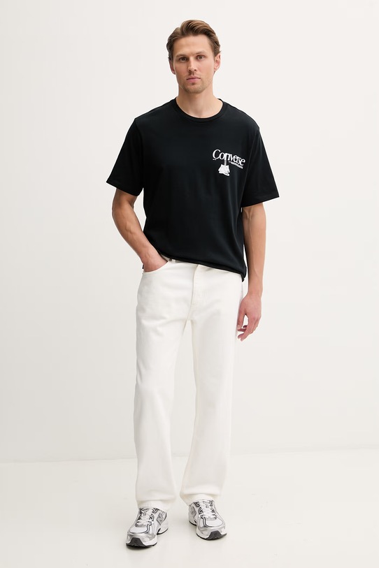 Converse T-shirt męski bawełniany CVM6T063 czarny SS26