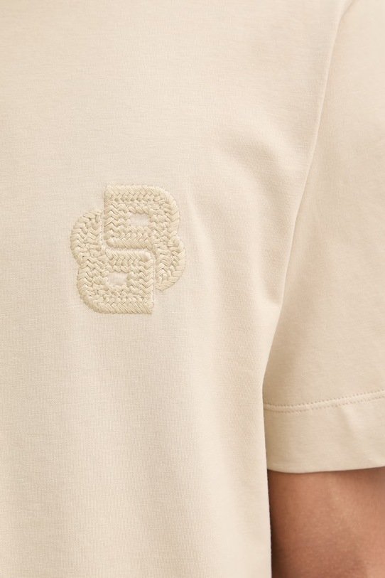 BOSS kratka majica moška bombažna Tames 52 50560328 bež