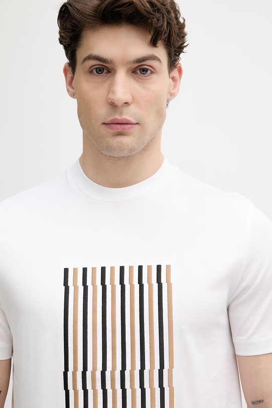 BOSS tricou pentru bărbați, din bumbac Thompson 41 alb 50560466