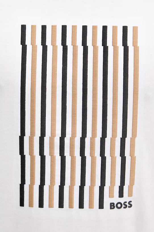 BOSS T-shirt męski bawełniany Thompson 41 50560466 biały