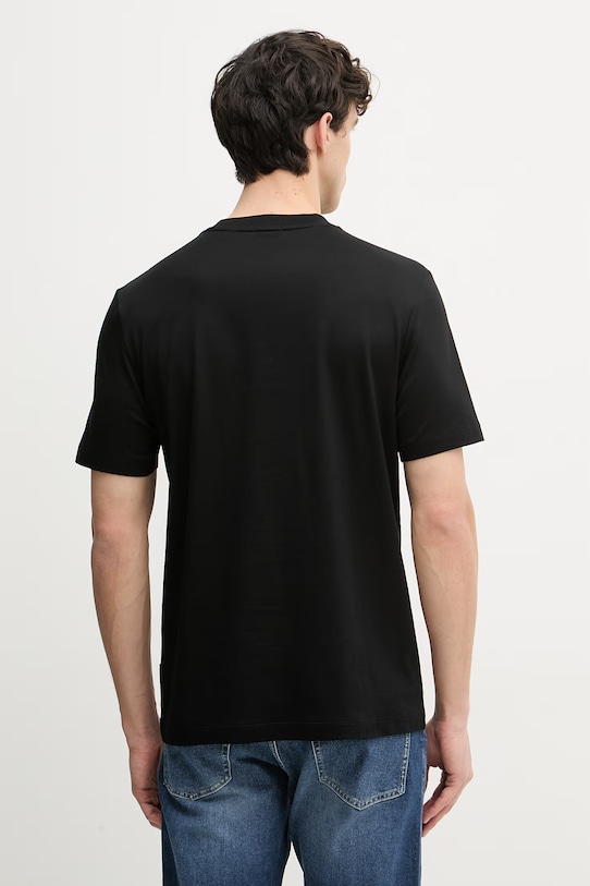 Ρούχα BOSS t-shirt ανδρικό βαμβακερό Thompson 41 50560466 μαύρο