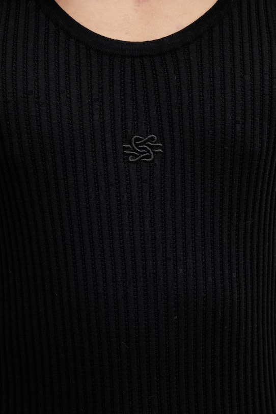 Filling Pieces Tank Top top swetrowy bawełniany męski czarny 412622500292.130