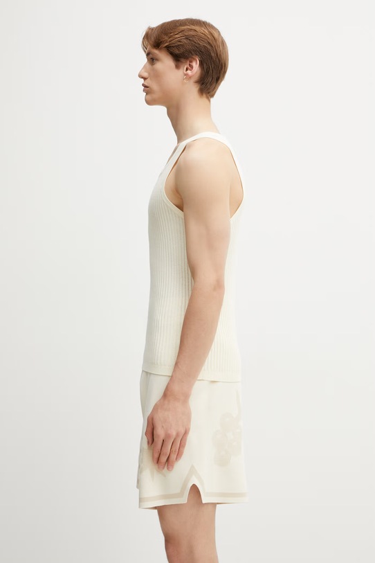 Filling Pieces Tank Top top bawełniany męski 412622500292.214 beżowy SS26